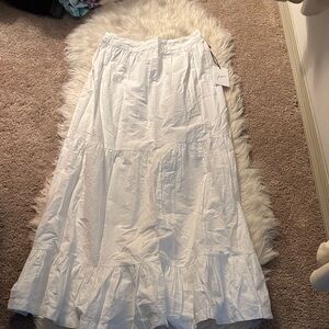 Japna Chic White Maxi Skirt